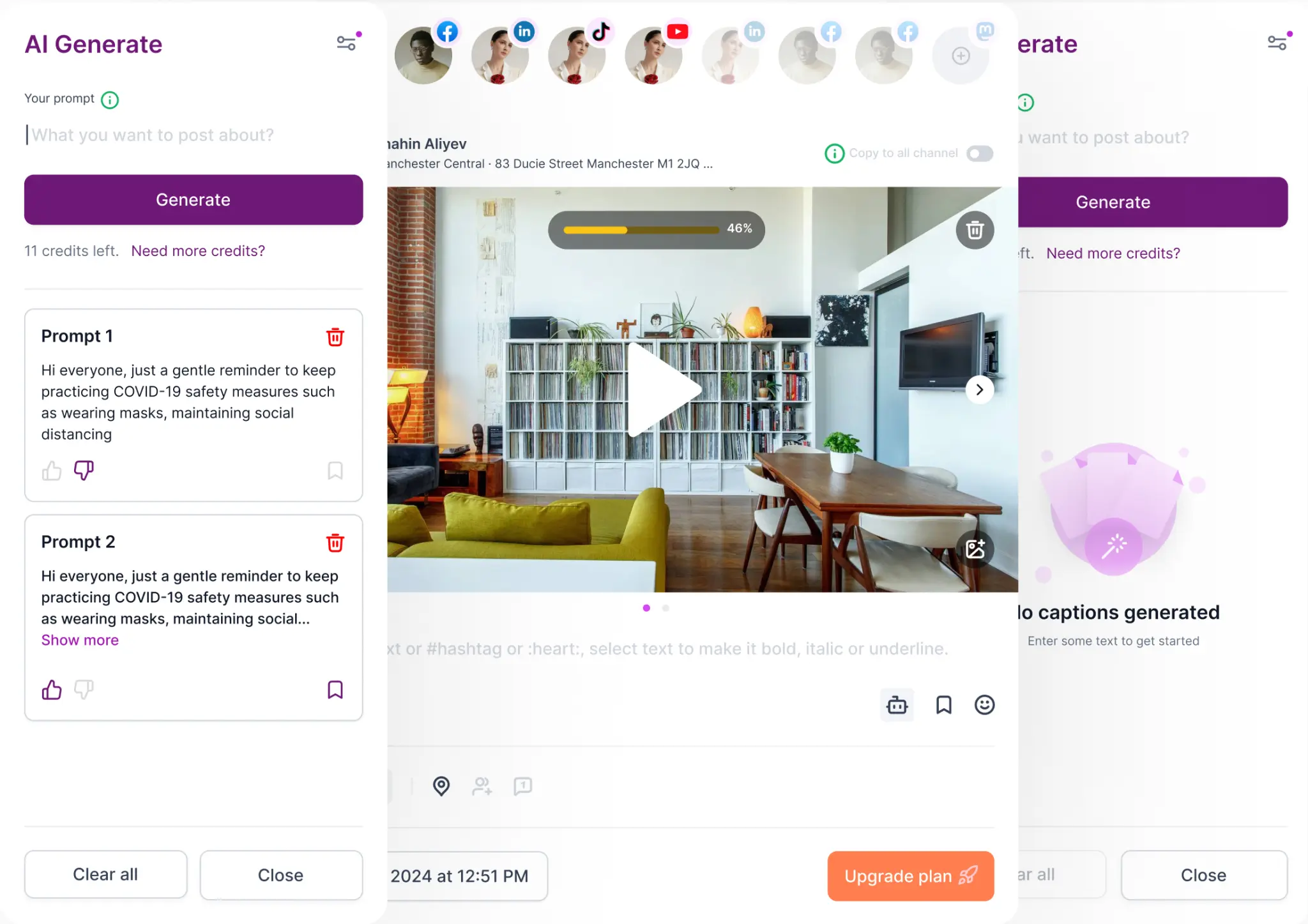 Drag & drop calendar planner